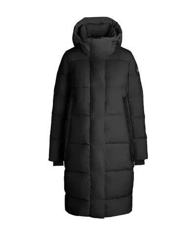 Canada Goose Byward Midi Puffer Coat In Black
