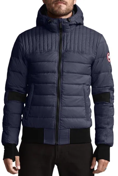 Pre-owned Canada Goose Cabri Hooded Sport Down Jacket In Blue