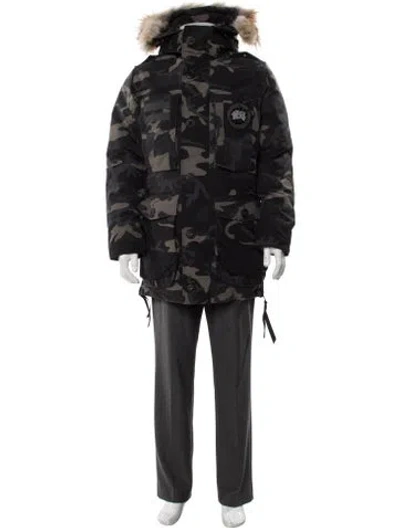 Pre-owned Canada Goose Camouflage Print Parka In Multi