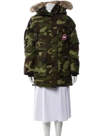 Pre-owned Canada Goose Camouflage Print Parka In Multi