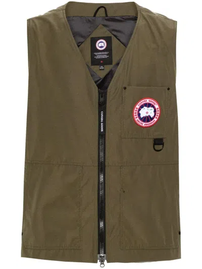 Canada Goose Canmore Down Vest In Green