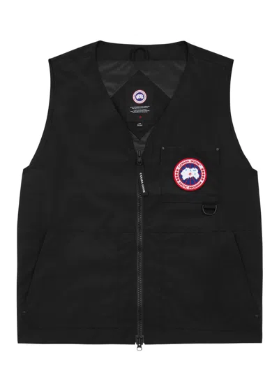 Canada Goose Canmore Logo Shell Gilet In Black
