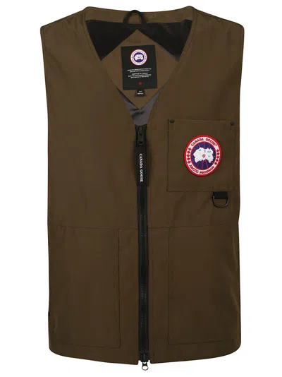 Canada Goose Canmore Waistcoat In Military Green