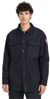 Canada Goose Man Black Nylon Carlyle Padded Jacket In Black - Noir