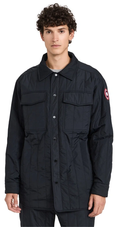 Canada Goose Carlyle Quilted Shirt Jacket Black - Noir