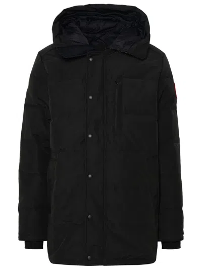 CANADA GOOSE CANADA GOOSE 'CARSON' BLACK COTTON BLEND PARKA