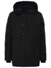 Canada Goose 'carson' Black Cotton Blend Parka Men In Black