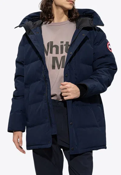 Canada Goose Carson Hooded Down Jacket In Navy