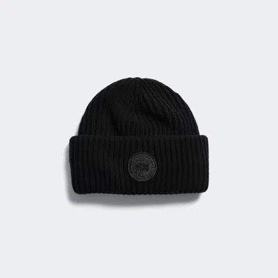 Canada Goose Cashmere Blend Double Fold Toque In Black