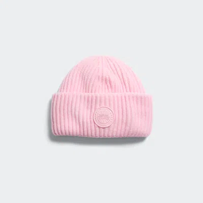 Canada Goose Cashmere Blend Double Fold Toque In Pink