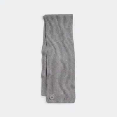 Canada Goose Cashmere Blend Rib Scarf In Gray