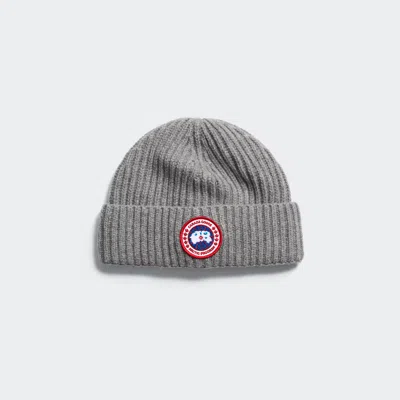 Canada Goose Cashmere Blend Rib Toque In Gray