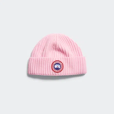 Canada Goose Cashmere Blend Rib Toque In Pink