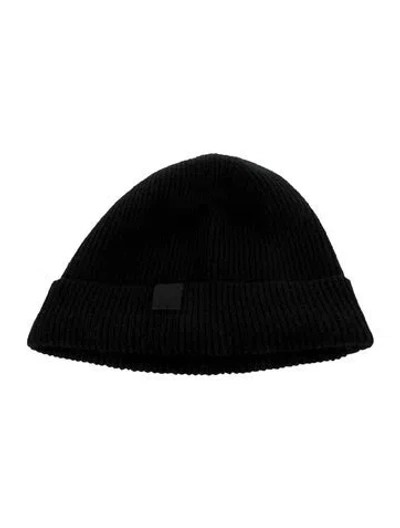 Pre-owned Canada Goose Cashmere Knit Beanie  W/tags In Black