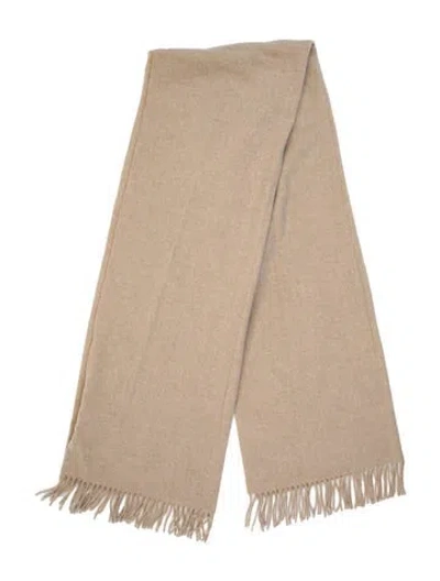 Pre-owned Canada Goose Cashmere Stole Wool Scarf In Neutral