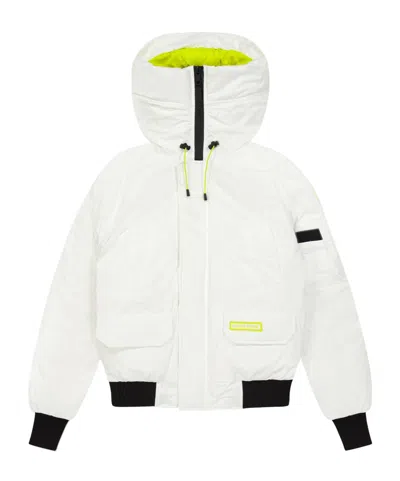 Canada Goose Casual Bomber Jacket In White