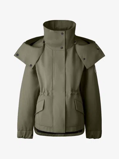 Canada Goose Casual Hooded Jacket In Green