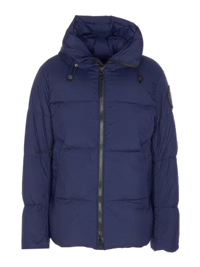 Canada Goose Crofton Puffer Down Jacket In Blue