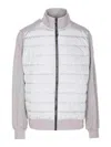 Canada Goose Quilted Front Panel Casual Jacket With High Collar In Gray