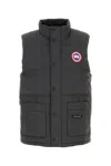 Canada Goose Charcoal Polyester Blend Freestyle Sleeveless Down Jacket In Gray