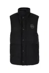 CANADA GOOSE CHARCOAL WOOL BLEND GARSON SLEEVELESS DOWN JACKET