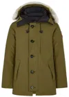 Canada Goose Chateau Fusion Fit Army Green Arctic-tech Parka In Khaki