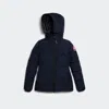 Canada Goose Blue Polyester Full-length Jacket In Blue