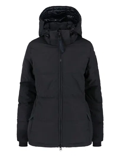 Canada Goose Hooded Quilted Jacket Long Sleeves In Black