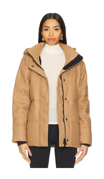 Canada Goose Chelsea Wool Parka In Camel Melange
