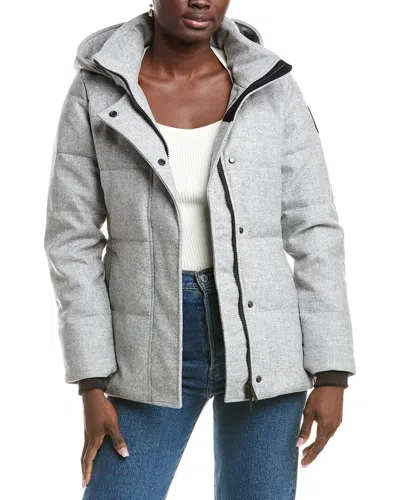 Canada Goose Chelsea Wool Parka In Gray