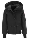 Canada Goose Chilliwack - Hooded Bomber Jacket In Black