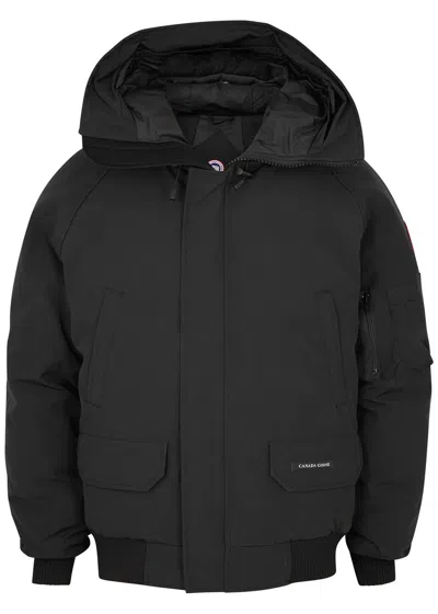 CANADA GOOSE CANADA GOOSE CHILLIWACK BLACK ARCTIC-TECH BOMBER JACKET, BLACK, BOMBER