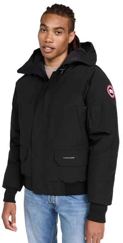 Canada Goose Chilliwack Padded Down Bomber Jacket In Black