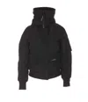 Canada Goose Chilliwack Hooded Shell Bomber Jacket In Black