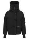 Canada Goose Chilliwack Hooded Shell Down Bomber Jacket In Black