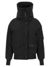 Canada Goose Chilliwack Hooded Shell Down Bomber Jacket In Black