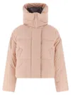 Canada Goose Cropped Puffer Jacket With High Collar In Brown