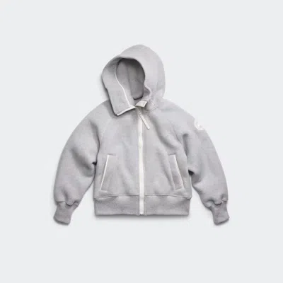 Canada Goose Chilliwack Bomber Kind Fleece White Label In Gray