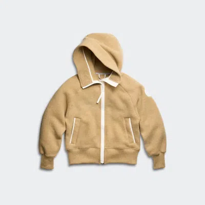 Canada Goose Chilliwack Bomber Kind Fleece White Label In Brown