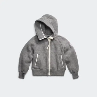 Canada Goose Chilliwack Bomber Kind Fleece White Label In Gray