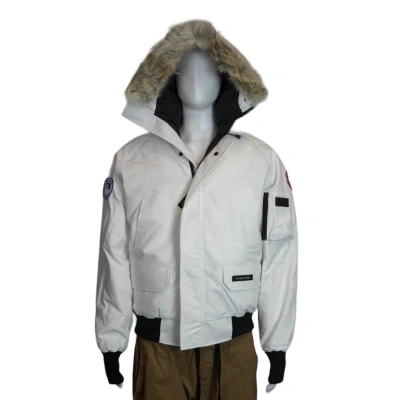 Pre-owned Canada Goose Chilliwack Bomber In White