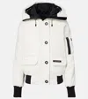Canada Goose Womens Nrth Star White Chilliwack Hooded Woven-down Jacket In White