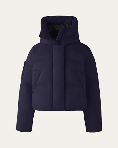 Canada Goose Chilliwack Down Hooded Puffer Jacket In Blue