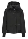 Canada Goose Chilliwack Hooded Shell Down Bomber Jacket In Black