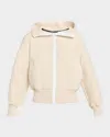 Canada Goose Off-white Humanature Chilliwack Bomber Kind Fleece Jacket In Linen