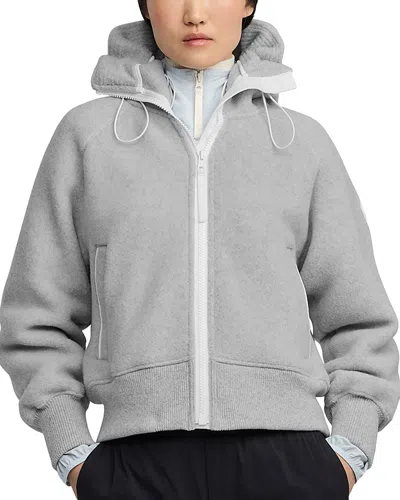 Canada Goose Chilliwack Fleece Bomber Jacket In Silverbirch Heather