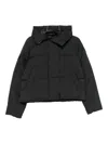Canada Goose Hooded Long Sleeve Puffer Jacket In Black