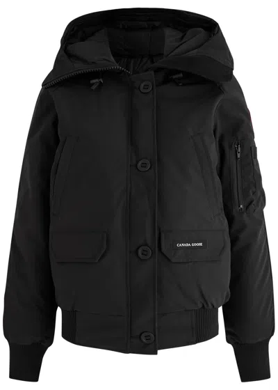Canada Goose Chilliwack Hooded Shell Bomber Jacket In Black