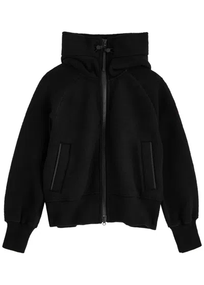 Canada Goose Chilliwack Hooded Wool-blend Fleece Jacket In Black