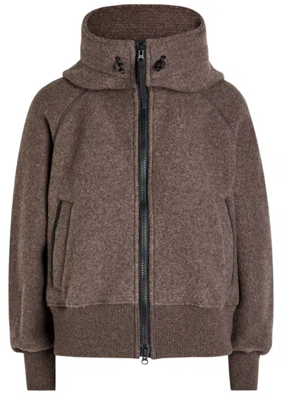 Canada Goose Chilliwack Hooded Wool-blend Jacket In Brown